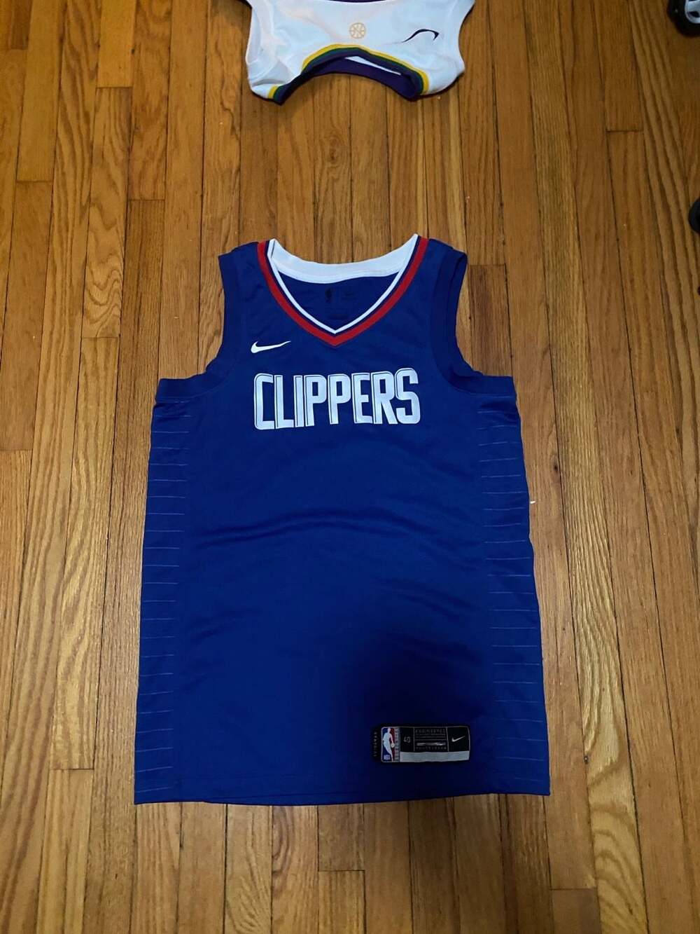 Nike LA Clippers Blank NBA Swingman Jersey Blue Size 40